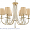 Люстра Crystal Lux VICTORIA SP6 GOLD/AMBER